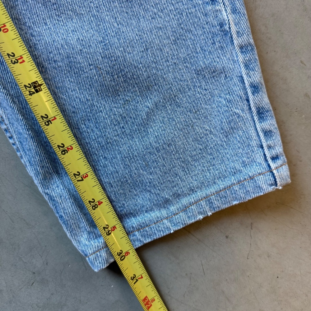 Vintage Levis 550 Relaxed Fit Tapered Leg Light Wash Jeans Orange Tab 34x30 - Picture 5 of 8
